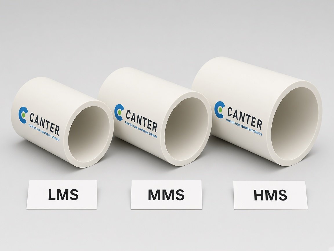 CANTER electrical conduit in LMS, MMS and HMS wall thicknesses